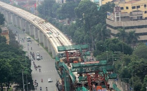 Dự án đường sắt Cát Linh - Hà Đông được đánh giá là gặp nhiều khó khăn.<br>