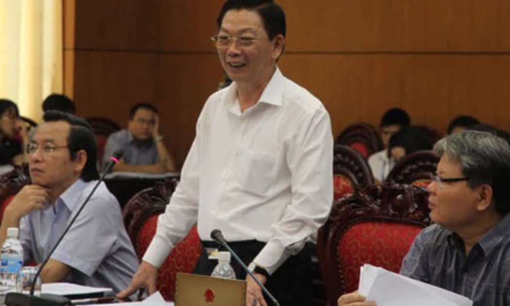 Chủ tịch UBND thành phố Hà Nội Nguyễn Thế Thảo cho biết, giải pháp hạn chế nhập cư nội thành và tăng mức phạt đã được cân nhắc, thảo luận rất nhiều trước khi trình ra Ủy ban Thường vụ Quốc hội - Ảnh: N.H