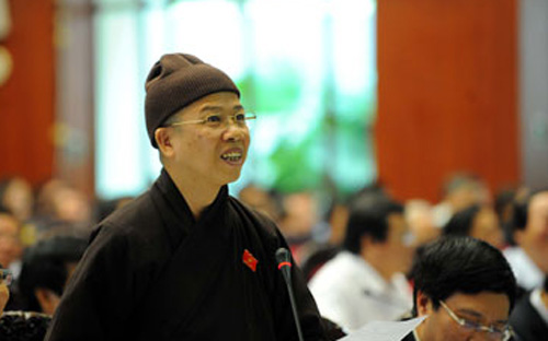 Đại biểu Quốc hội, Thượng tọa Thích Thanh Quyết.<br>