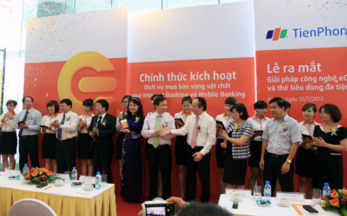 Lễ ra mắt dịch vụ eGold của TienPhong Bank.<br>