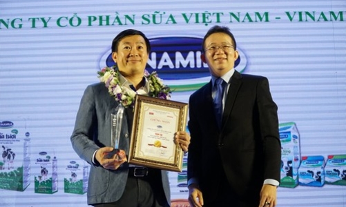 Vinamilk vào top 10 thương hiệu Tin và Dùng Việt Nam 2016