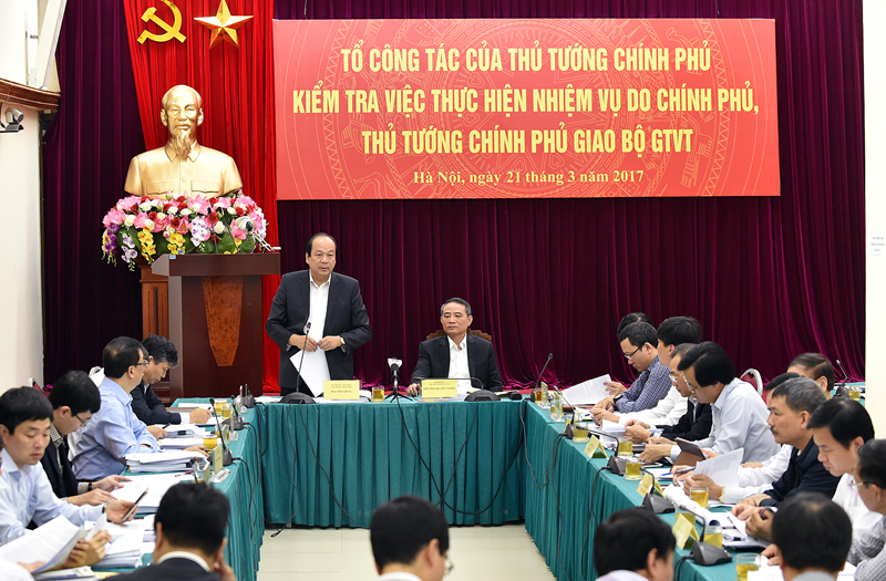 Tổ công tác đề nghị Bộ Giao thông Vận tải giải trình, làm rõ 9 vấn đề 
Thủ tướng lưu ý, sau buổi kiểm tra có kế hoạch xử lý cụ thể từng vấn đề.