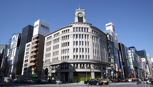 Giá bất động sản tại toàn bộ khu vực Ginza, Tokyo đều tăng mạnh trong năm 2015 - Ảnh: Japan Guide.