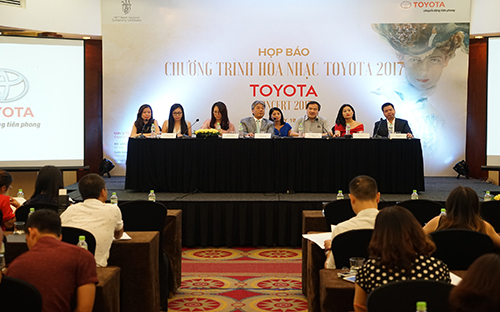 Họp báo giới thiệu chương trình hoà nhạc Toyota 2017 ngày 18/7.