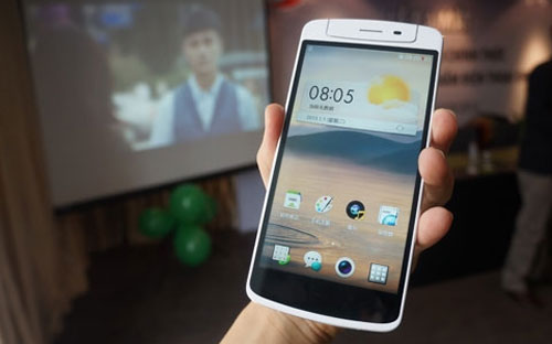 Một mẫu smartphone của Oppo - Ảnh: Tiền phong.<span style="font-family: 'Times New Roman'; font-size: 15px;"></span>