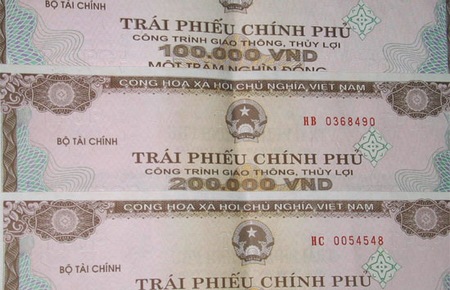 Trái phiếu Chính phủ có kỳ hạn 2 năm đấu giá thất bại.