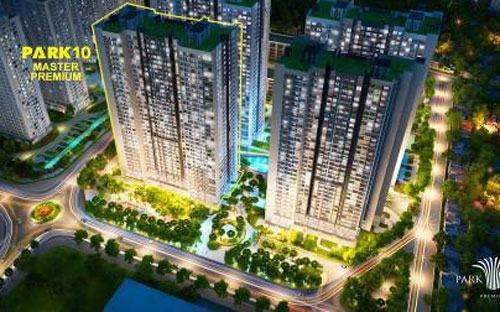 Tọa lạc tại trung tâm khu đô thị Times City, tòa Park 10 - Master Premium có vị trí đắc địa với tầm nhìn 4 mặt thoáng.