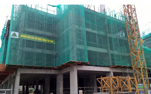 Ảnh chụp tiến độ công trình ngày 10/12/2015.