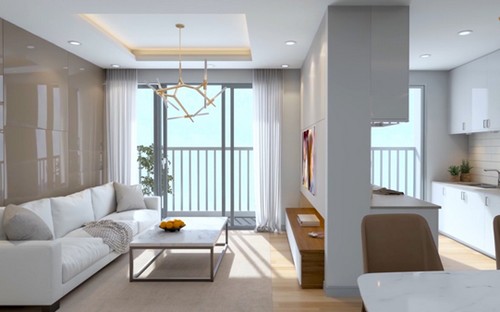 Tất cả các phòng tại căn hộ Gelexia Riverside đều đón ánh sáng.