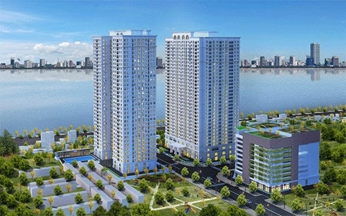 Dự án Eco-Lake View gồm 2 tòa 32 tầng.