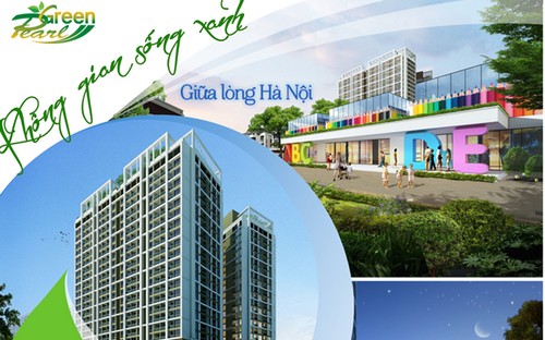 Dự án khu nhà ở Green Pearl bao gồm 2 tòa chung cư cao cấp với hơn 500 
căn hộ cao cấp, 41 căn liền kề và nhà phố thương mại, 20 căn biệt thự 
sân vườn.