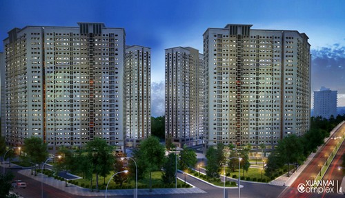 Tọa lạc tại mặt đường Tố Hữu (Lê Văn Lương kéo dài), Xuân Mai Complex có
 quy mô hai tòa căn hộ K - L trong quần thể khu đô thị Dương Nội rộng 
tới 19ha.