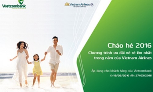 Nhiều ưu đãi cho khách hàng thẻ Vietcombank
