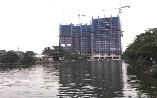 <div>Công trường thực tế Hateco Hoàng Mai.</div>