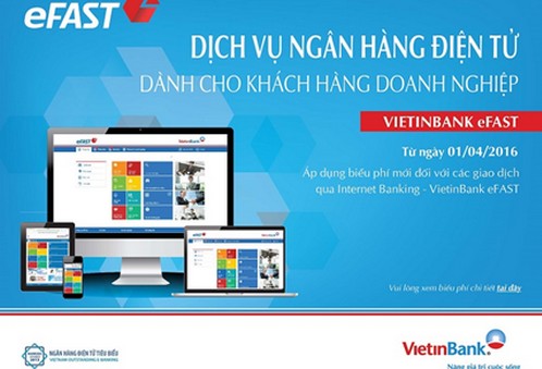 VietinBank eFAST Mobile App - Ngân hàng di động dành cho khách hàng doanh nghiệp.