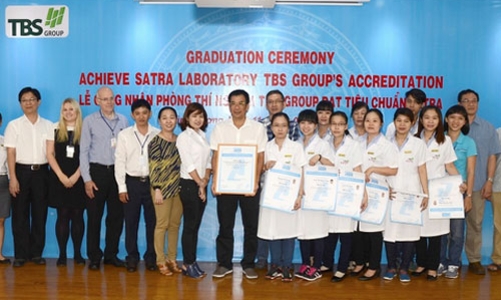 TBS Group nhận chứng nhận của Trung tâm công nghệ SATRA