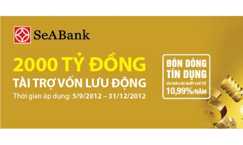 SeABank dành 2.000 tỷ đồng cho vay lãi suất ưu đãi 