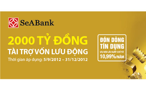 Chính sách ưu đãi này được SeABank áp dụng đối với các khách hàng là doanh nghiệp vừa và nhỏ trên toàn quốc.