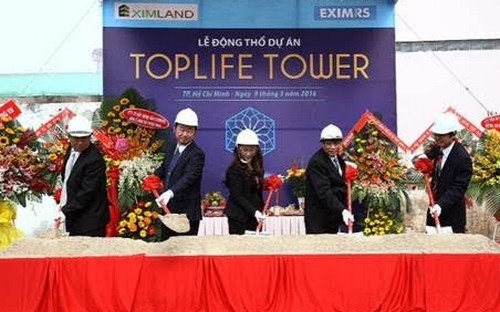 <b> </b>Lễ động thổ dự án TopLife Tower. 