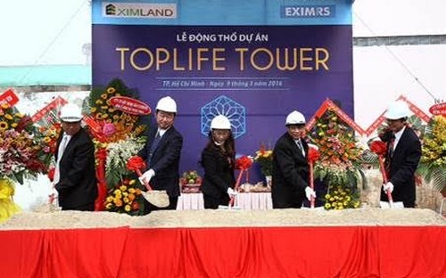 <b> </b>Lễ động thổ dự án TopLife Tower. 