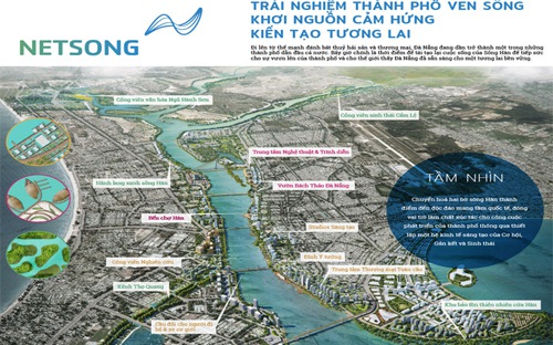 Elysia Complex City tọa lạc ngay vị trí đắc địa của sông Hàn.