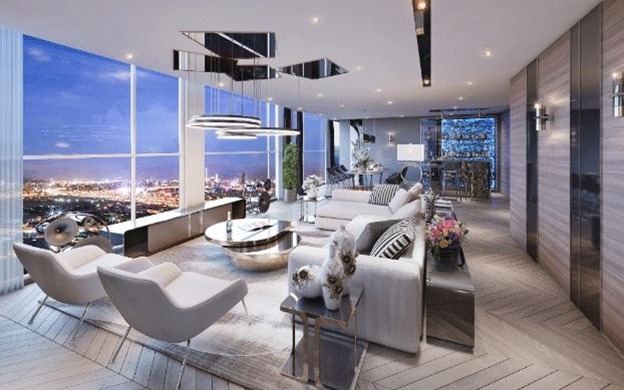 Penthouse Vinhomes Skylake có diện tích từ 142m2 - 233m2.