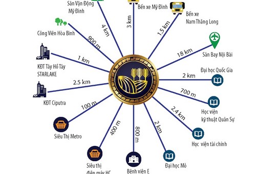 Maison Du Parc sở hữu vị trí tại 232 Phạm Văn Đồng, Hà Nội.