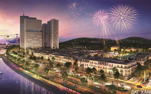 Phối cảnh khu đô thị biển Vinhomes Dragon Bay.
