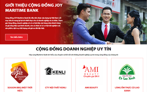 Lí do khiến các doanh nghiệp chọn trở thành thành viên của Cộng đồng JOY Maritime Bank - một cộng đồng kết nối khách hàng cá nhân với doanh nghiệp Việt. 