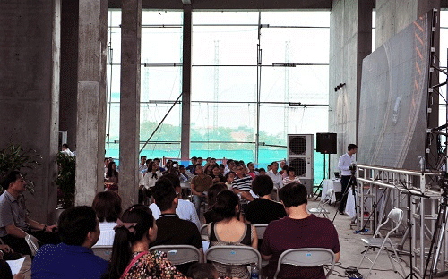 Mỹ Đình Pearl tổ chức sự kiện bán hàng tại không gian “công trường”.