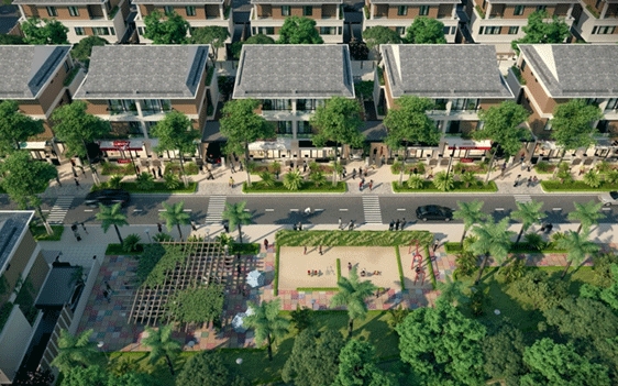 An Phú Shop-villa áp dụng thiết kế đa dụng, với 3 tầng và 1 tầng tum, khắc phục được nhược điểm của nhà phố kiểu cũ.