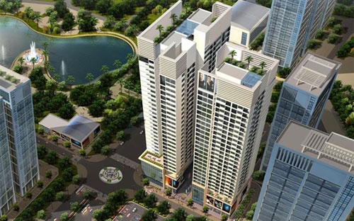 <div>Phối cảnh tổng thể dự án Horizon Tower.</div>