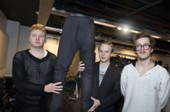 3 thanh niên Thụy Điển sáng lập nên Noko Jeans - Ảnh: AP.