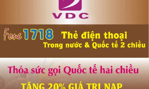 Gọi về Việt Nam qua Fone1718 với giá cước từ 700 đồng/phút