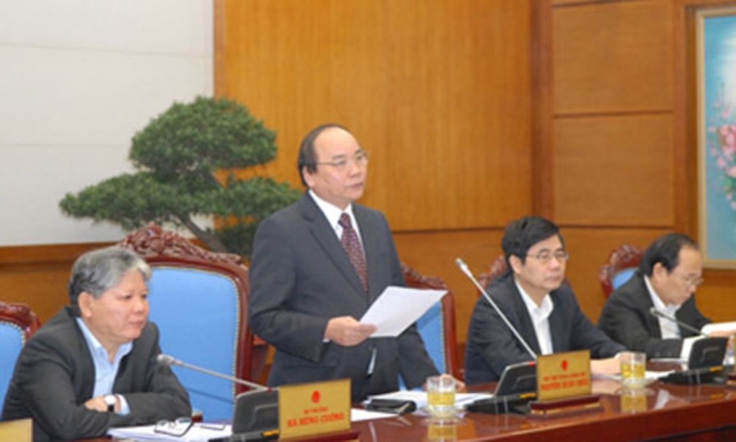 Theo Phó thủ tướng Nguyễn Xuân Phúc, thực tế thời gian qua, các bộ ngành
 tổ chức lấy ý kiến của nhân dân góp ý cho sửa đổi dự thảo Hiến pháp năm
 1992 rất tốt - Ảnh: VGP.<br>
