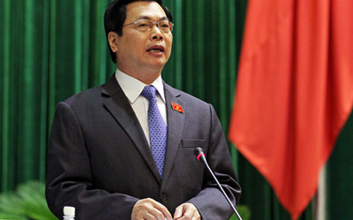 Bộ trưởng Vũ Huy Hoàng cho biết ông chưa nhận được báo cáo kiểm toán về Petrolimex - Ảnh: VGP.<br>