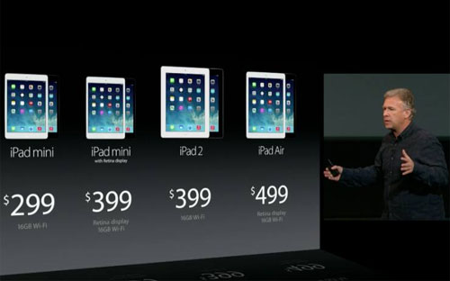 Hãng công nghệ Apple đã ra mắt cùng lúc hai sản phẩm máy tính bảng mới - Ảnh: Apple.<br>