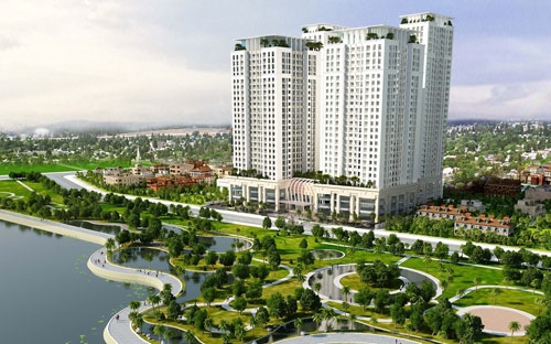 Mô hình tổng thể dự án Home City Trung Kính.