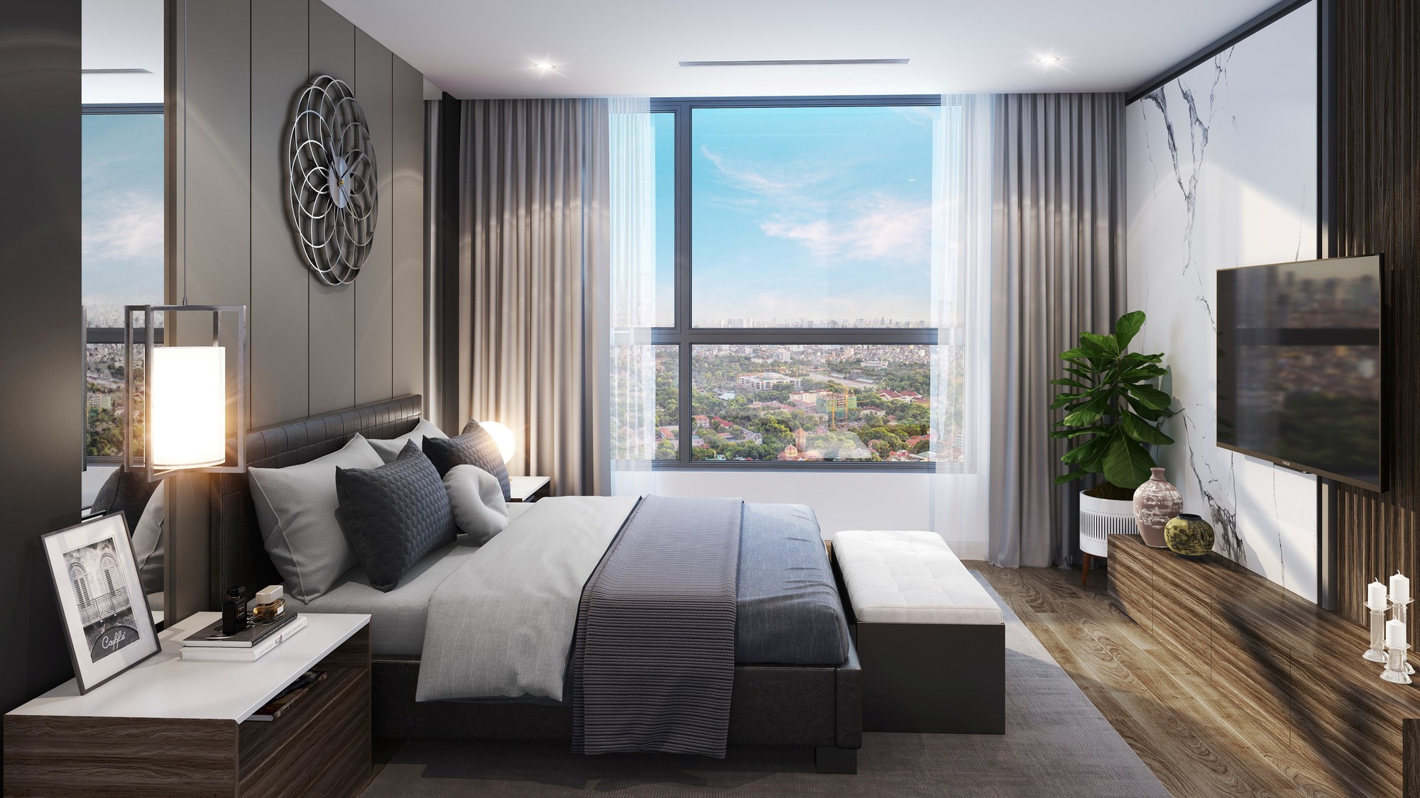 Trần cao còn là một trong những nguyên nhân khiến Hinode City hút khách bởi hầu như dự án này chỉ có các căn tầng trung và tầng cao.