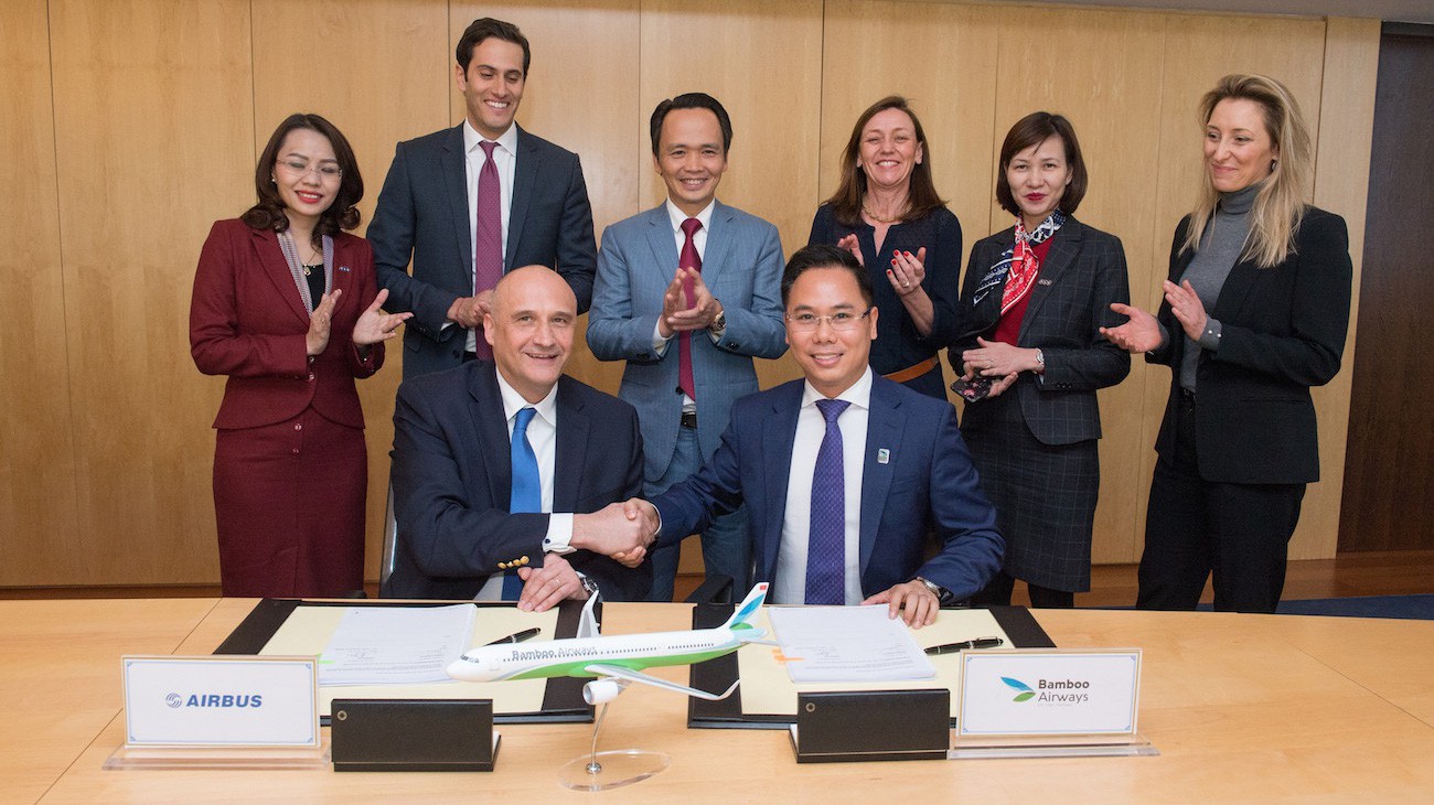 Ký kết hợp đồng thoả thuận giữa Tập đoàn FLC và Airbus.