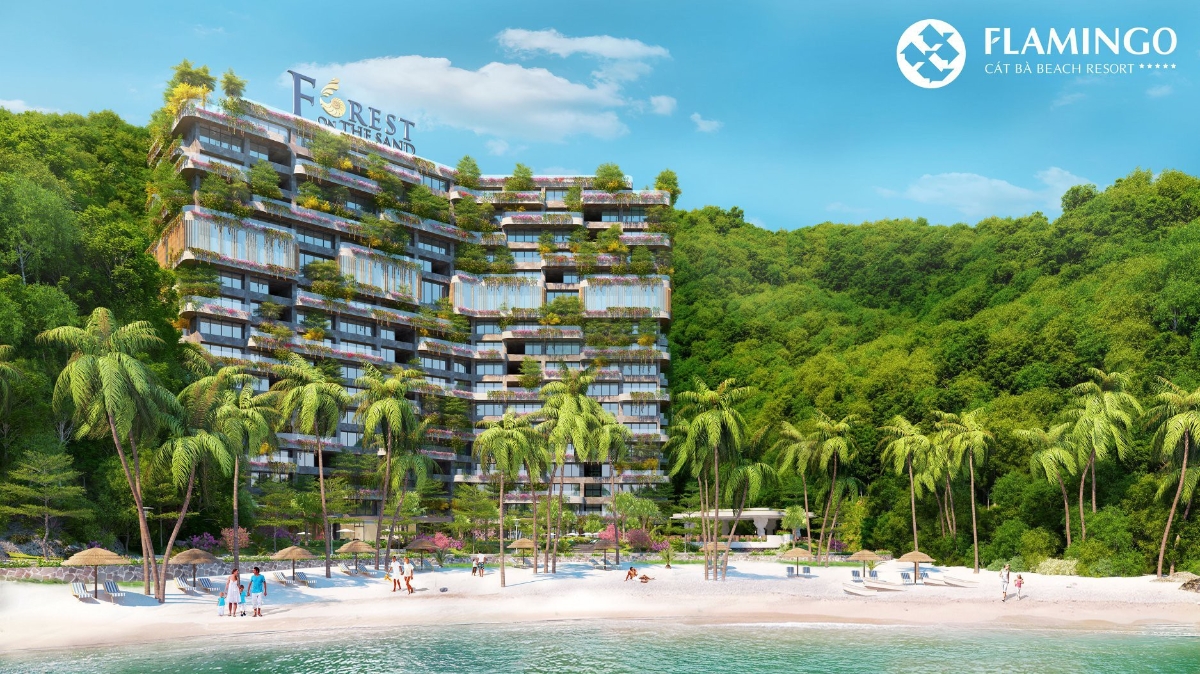 Các biệt thự xanh trên cao có mặt tiền hướng biển mang lại một tầm nhìn bao quát cảnh sắc của thiên nhiên.