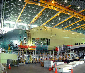 Lắp ráp máy bay Dreamline 787 tại nhà máy của Boeing.