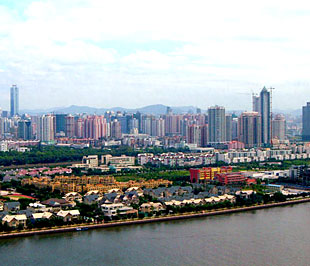 Một góc thành phố Quảng Đông, Trung Quốc.