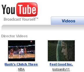 Trang chủ của YouTube.