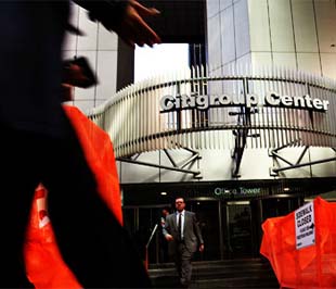 Hôm qua, cổ phiếu của Citigroup sụt giá tới 26%, đóng cửa dưới mức 5 USD/cổ phiếu lần đầu tiên từ năm 1994 - Ảnh: Getty Images.