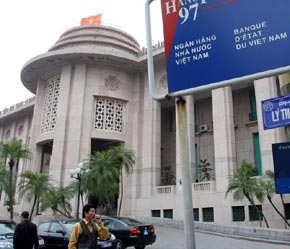 Trụ sở Ngân hàng Nhà nước tại phố Lý Thái Tổ (Hà Nội).