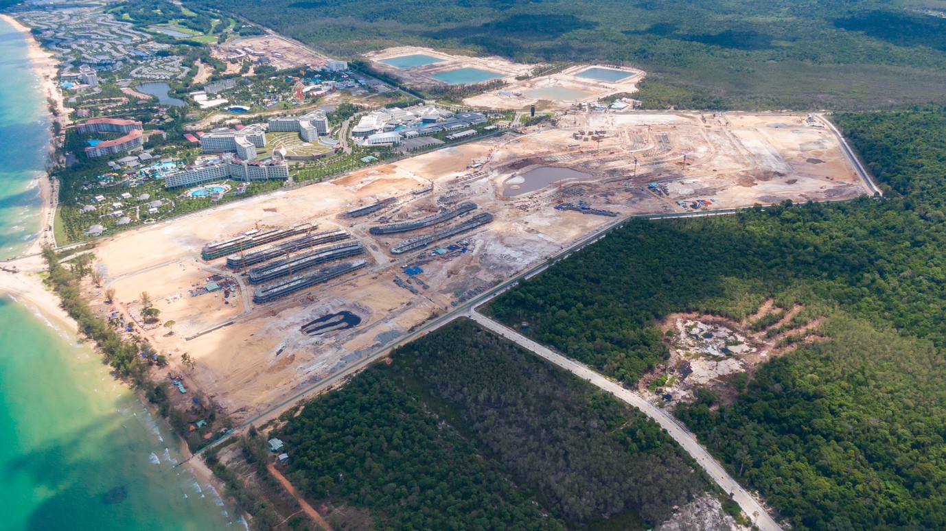 Hình ảnh thực tế dự án Grand World Phú Quốc tính đến tháng 5/2019.