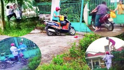 Hình ảnh được báo chí phản ánh lại về hành vi tuồn hàng từ thiện ra ngoài của một số cán bộ tại trung tâm nhân đạo. Ảnh - Internet. 