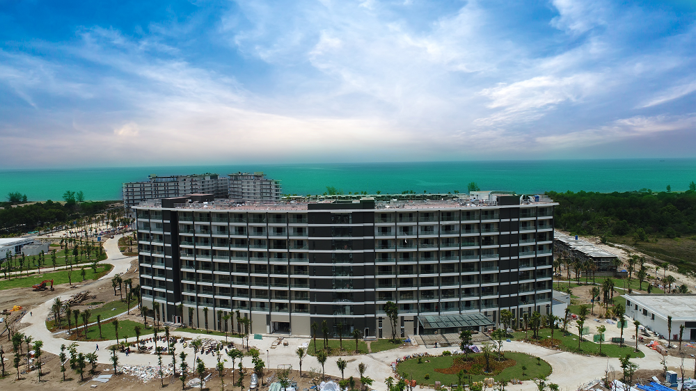 Hình ảnh thực tế dự án Mövenpick Resort Waverly Phú Quốc tính đến cuối tháng 5/2019.