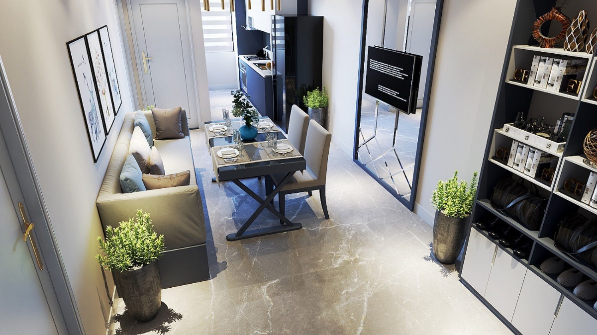 Nhiều dự án căn hộ xây dựng theo mô hình hometel đã xuất hiện, đơn cử như dự án FLC Green Apartment.